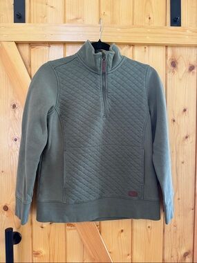 Women’s L.l. Bean XS 1/4 zip Quilted style collar Sweater